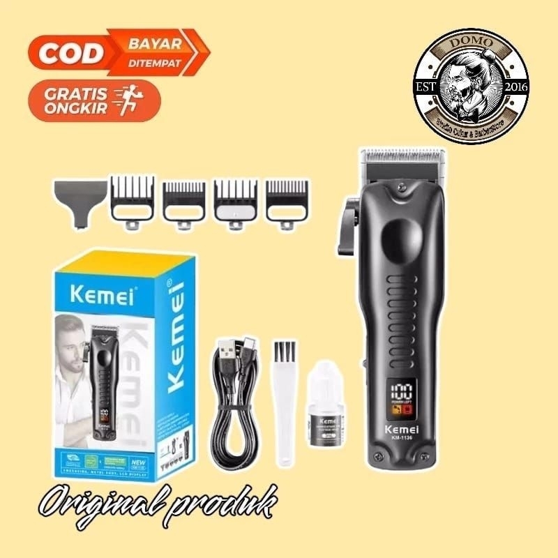 Alat cukur rambut KEMEI 1136 original