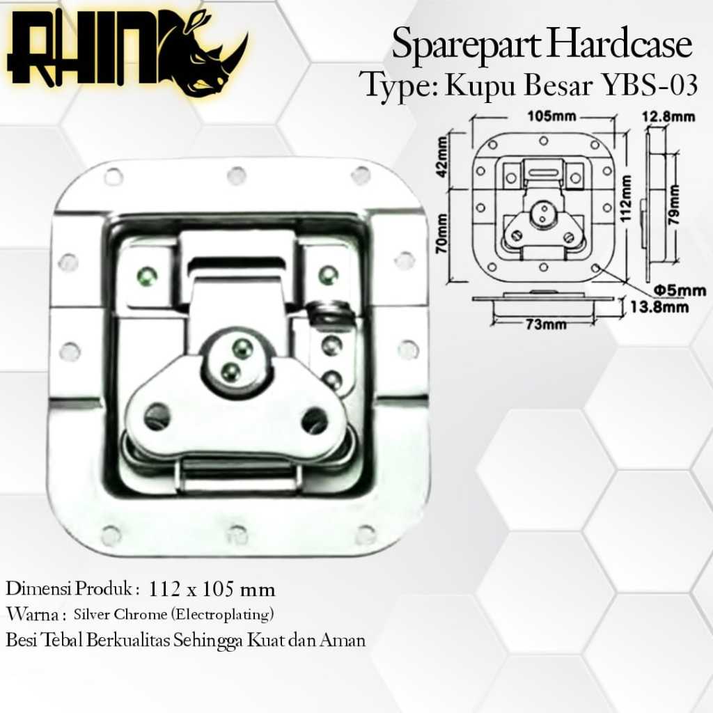 R4m3 Kunci Kupu Besar Hardcase Flightcase, Hardcase Kupu-Kupu Besar Impor (10X11) Tebal dW