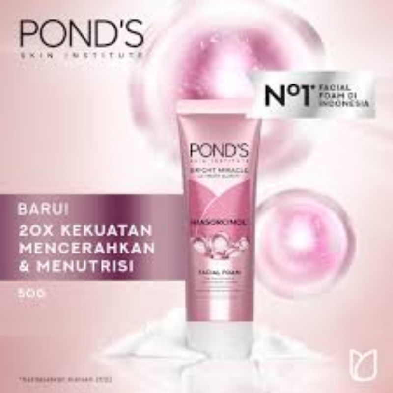 Ponds bright miracle sabun muka 100gr ( pink )