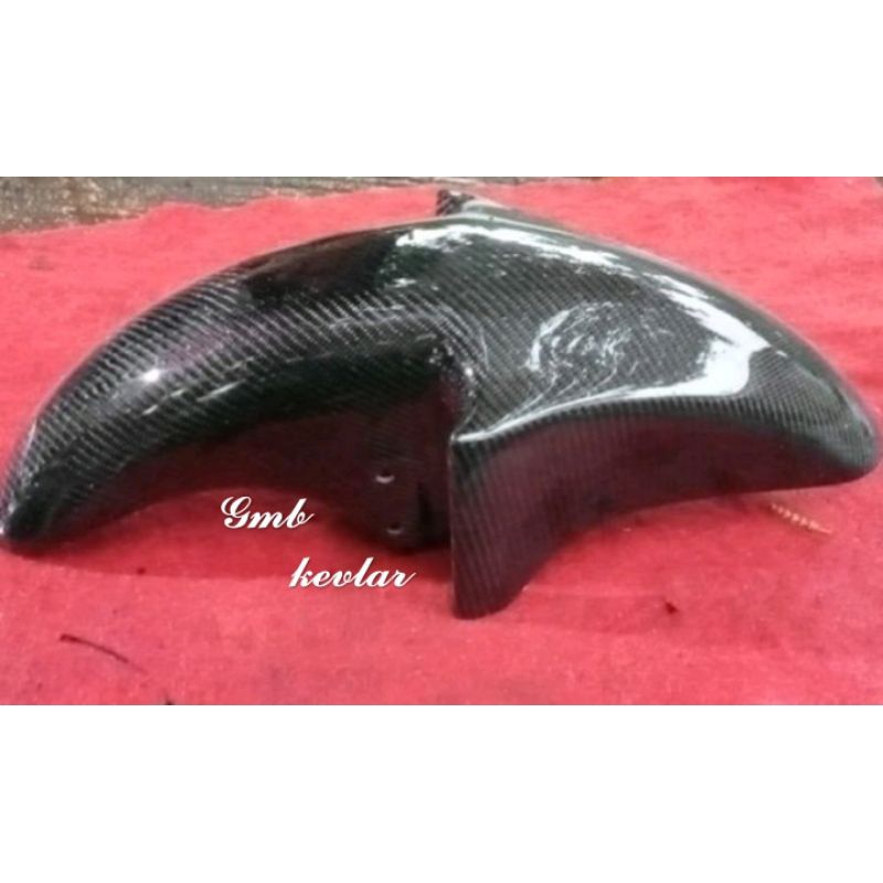 Spakbor depan ninja r carbon kevlar