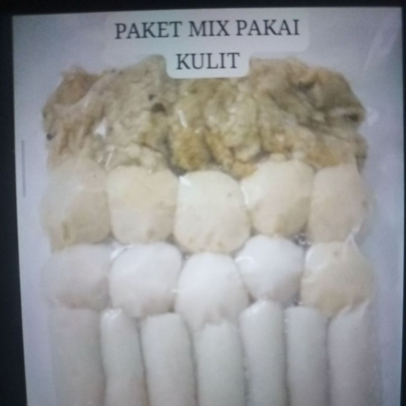 

pempek mix pakai kulit