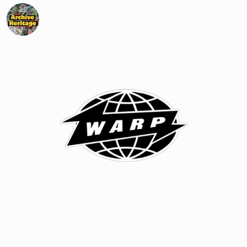 

sticker Warp Records label musik band diecut stiker