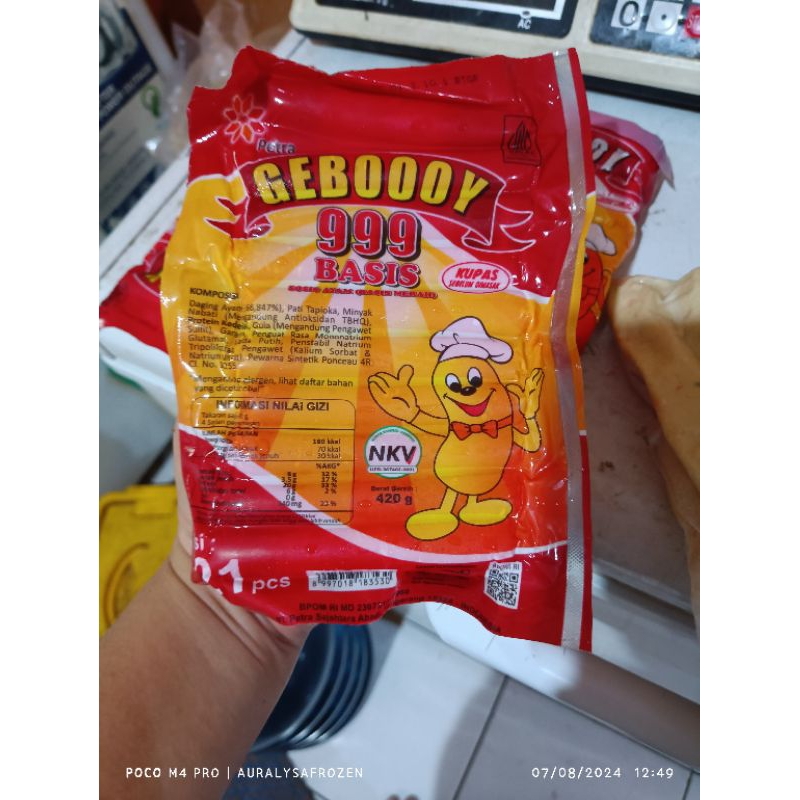 

sosis geboyku merah 450gr