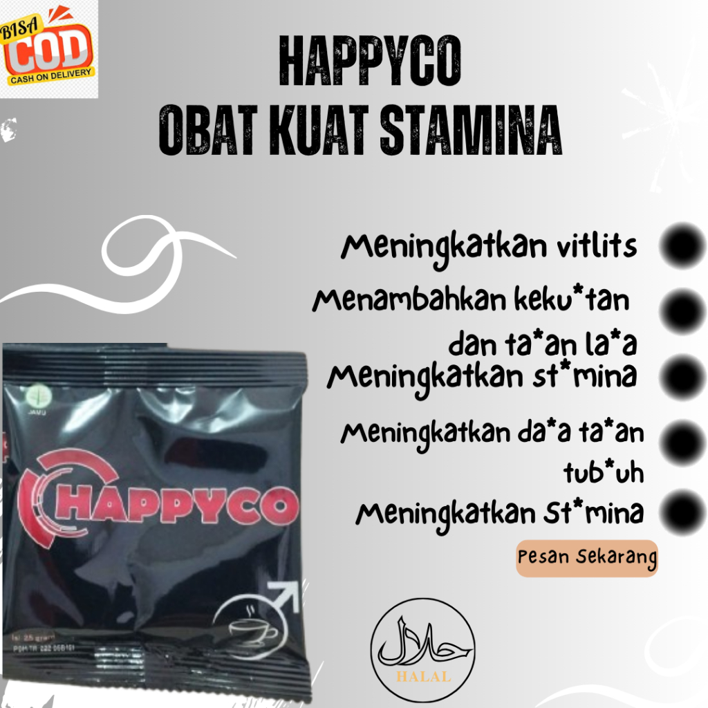 

Kopi HapyycoKopi Herbal Obat Stamina Pria Tahan Lama