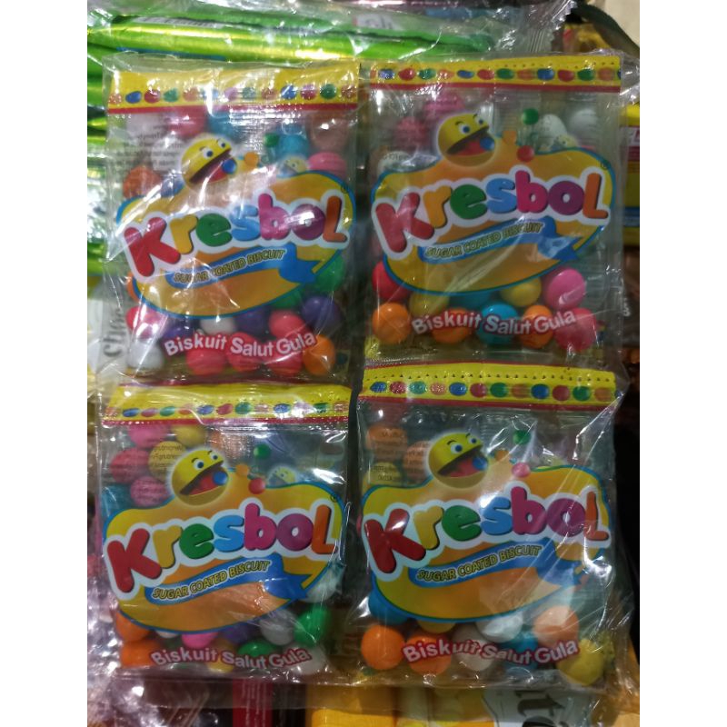 

Kresbol Biskuit Warna Warni 1 Pack Isi 20 Bungkus @10g