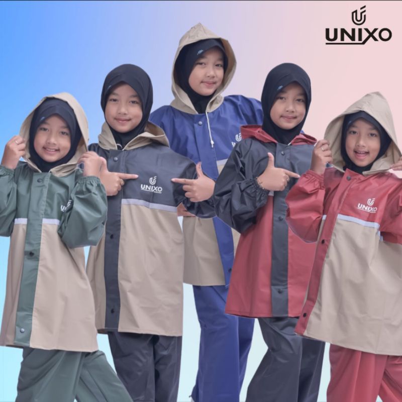JAS HUJAN ANAK SETELAN JAKET CELANA
