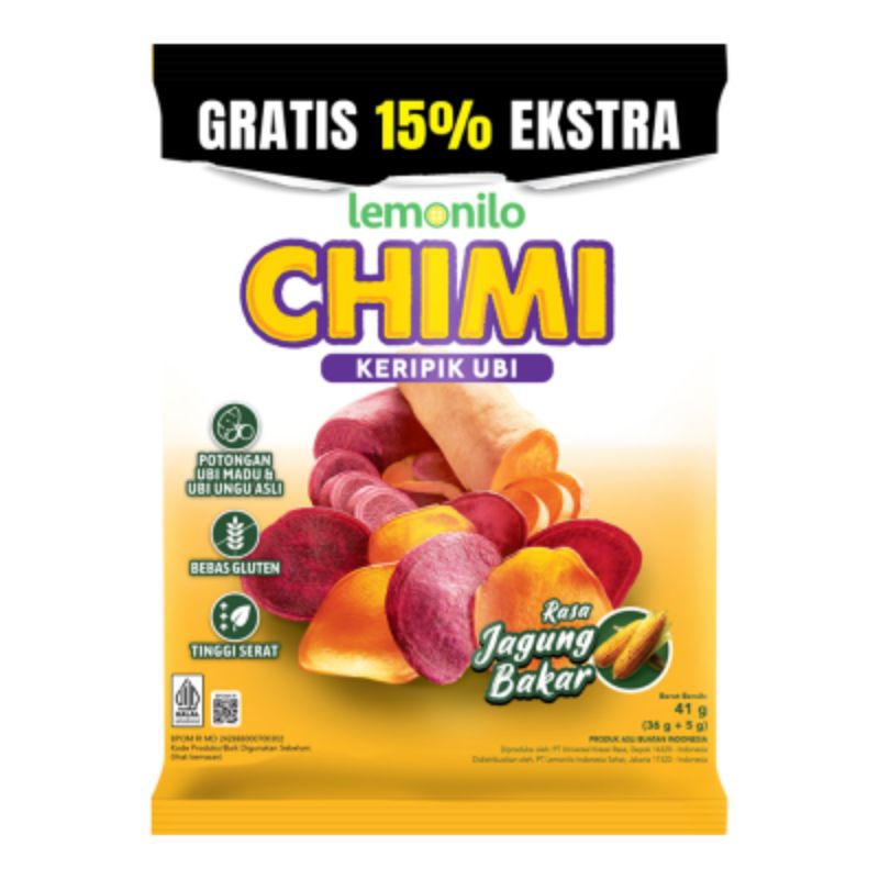

Lemonilo Chimi Keripik Ubi Jagung Bakar 41 g