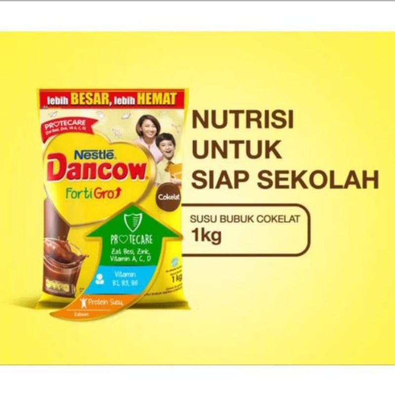 

DANCOW Coklat 1kg / Dancow Instant 1kg - Susu Dancow Fortigro 1 kg