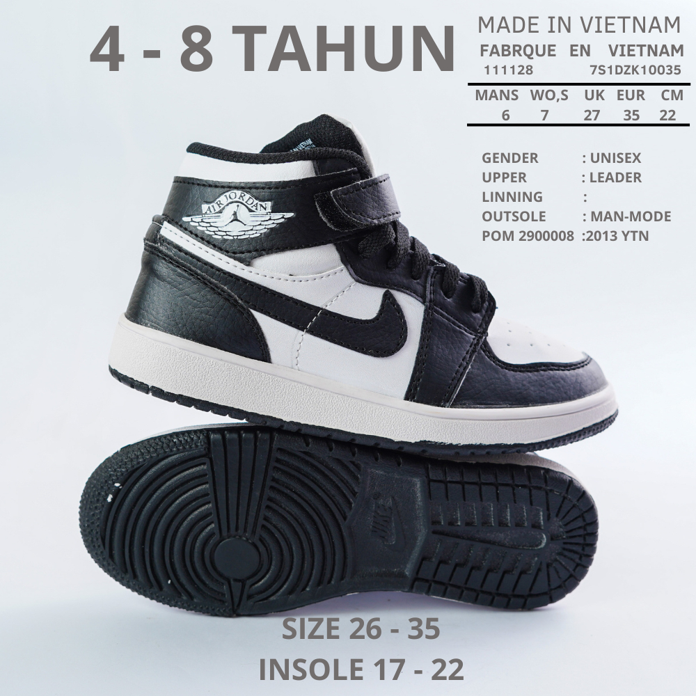 JS 01 JAKSEL SHOES Sepatu Anak N1K3 A1R J0RD4N Laki Laki Perempuan Cewek Cowok Sneaker Sekolah Olahr