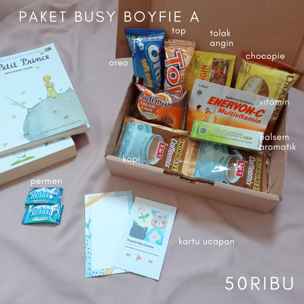 

KADO UNTUK DOI SIBUK HAMPERS BUSY BOYFRIEND TERMURAH
