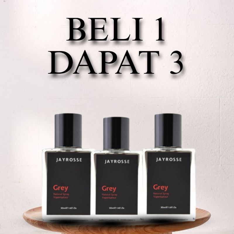 [BELI 1 DAPAT 3] JAYROSSE GREY - PARFUM UNISEX