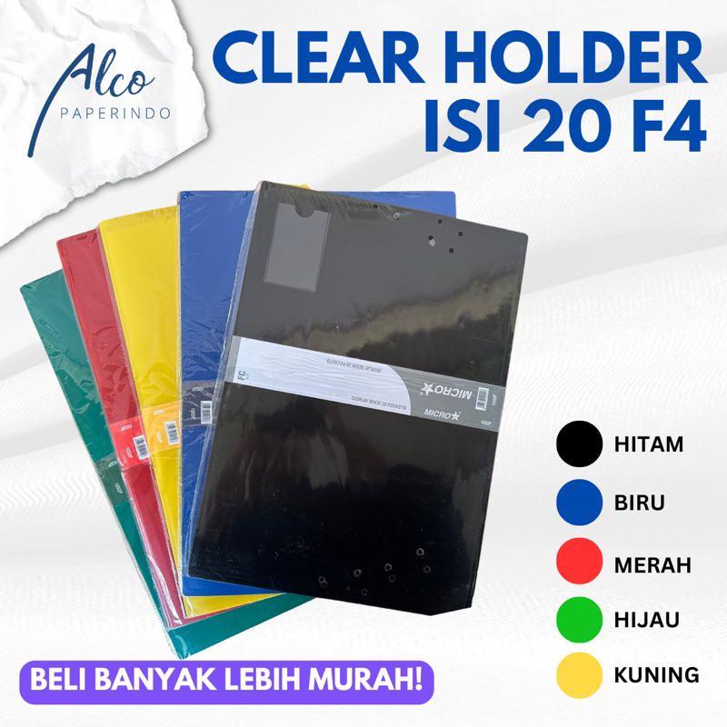 

Clear Holder F4 isi 20 Kantong