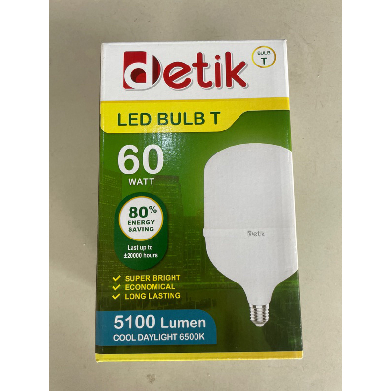 bohlam lampu LED DETIK 60watt SNI / bola Lampu 60watt