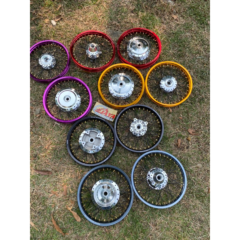 sepaket velg scarlet tersedia ring 14 160 140 beat scoopy genio vario 110 vario 125 vario 150 Xeon x