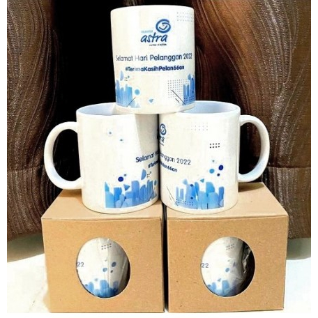 

Paper box craft untuk kemasan souvenir mug 11x8x11