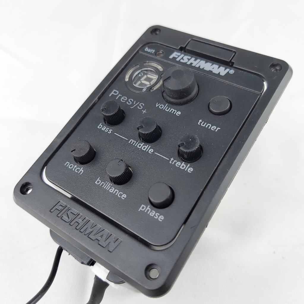 PREAMP GITAR AKUSTIK EQUALIZER FISHMAN PRESYS PLUS BRILLIANCE DIGITAL