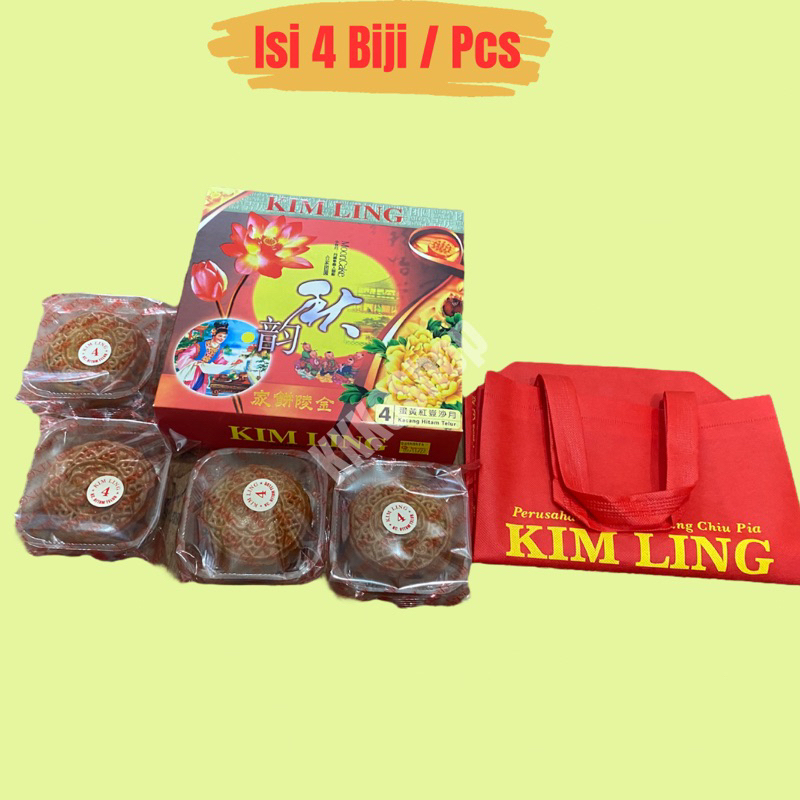 

Mooncake Kue Bulan Zhong Chiu Pia (Isi 4) Tong Jiu Pia Kim Ling Kulit Cokelat Grosir Moon cake Chong Chiu Pia Grosir KimLing