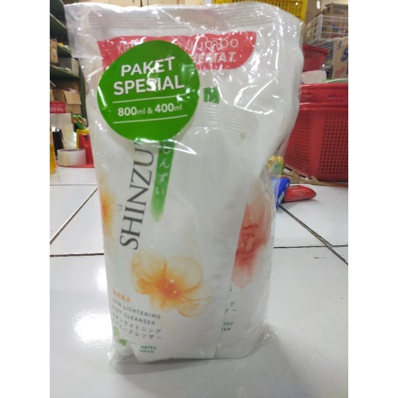 shinzui sabun mandi cair 800ml+400ml