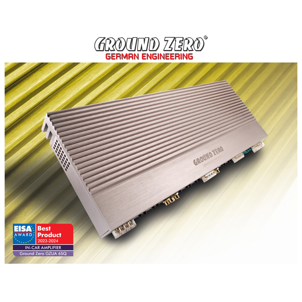 Ground Zero GZUA 6Q Power Amplifier 6-Channel High Performance SQ