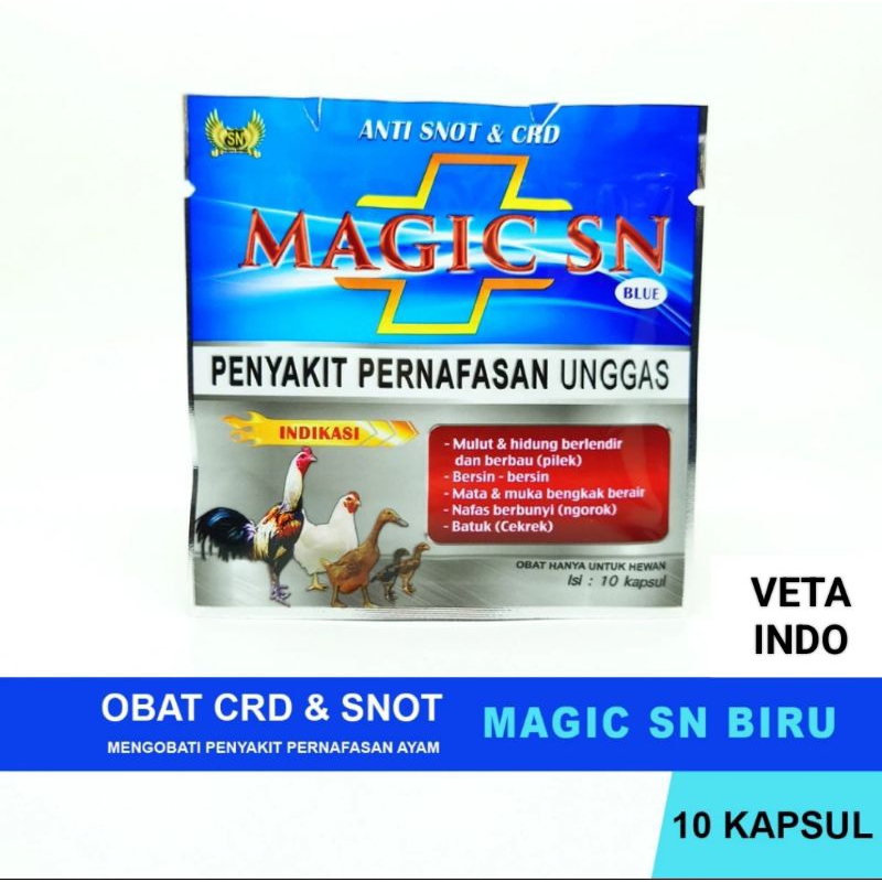 MAGIC SN BIRU SACHET SASANA NGAPAK OBAT SNOT CDR PERNAPASAN AYAM PILEK NGOROK