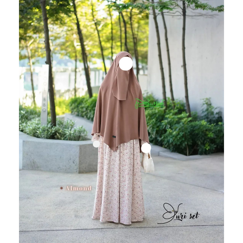 GAMIS YURI set by mumtaz GAMIS SETELAN DEWASA CRINCEL BUNGA GAMIS PEREMPUAN SYARI GAMIS WANITA TERLA