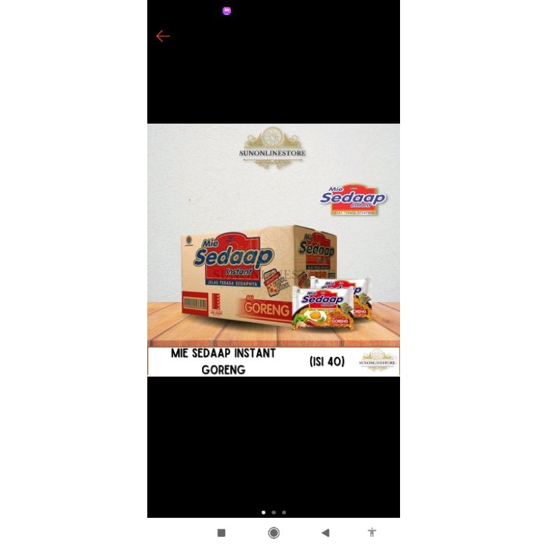 

mie sedap goreng 1 dus