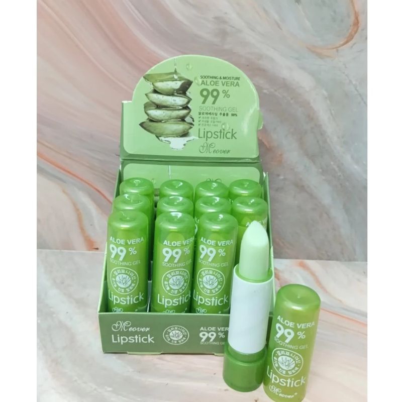 LIPBALM ALOEVERA/ Lip Balm Aloevera 99%/ Lip Balm Pemerah Bibir/ Lip Balm Aloevera Meover