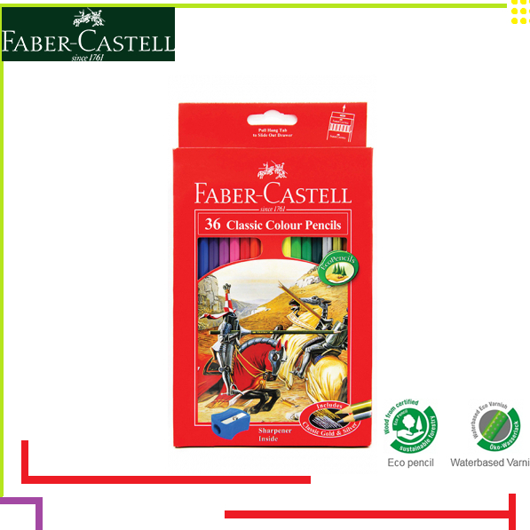 

PENSIL GAMBAR / PENSIL WARNA FABER CLASSIC 36L