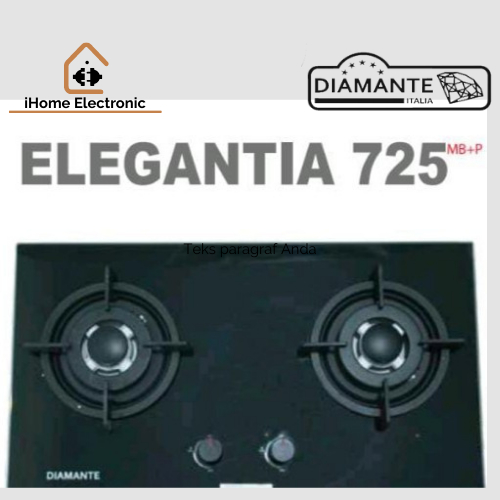Kompor Gas Tanam Diamante Elegantia 725