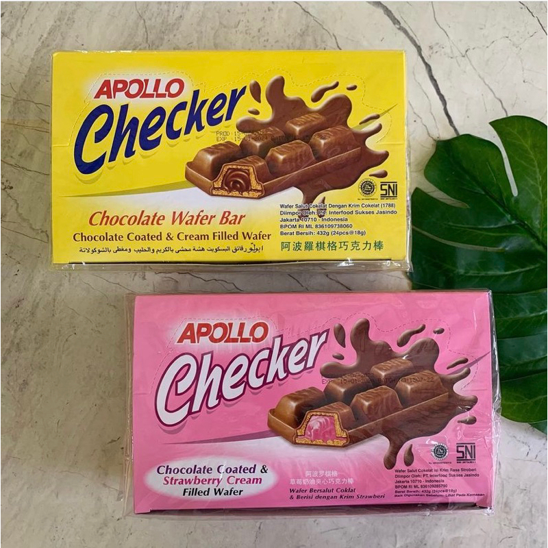 Apollo Checker Wafer Bar 432gr [24pcs @18gr]