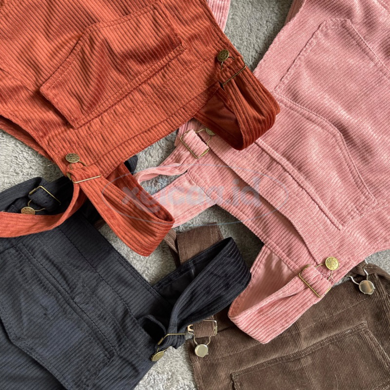 Alila Overall Celana Kodok Corduroy Celana Panjang Korean Xelcaa