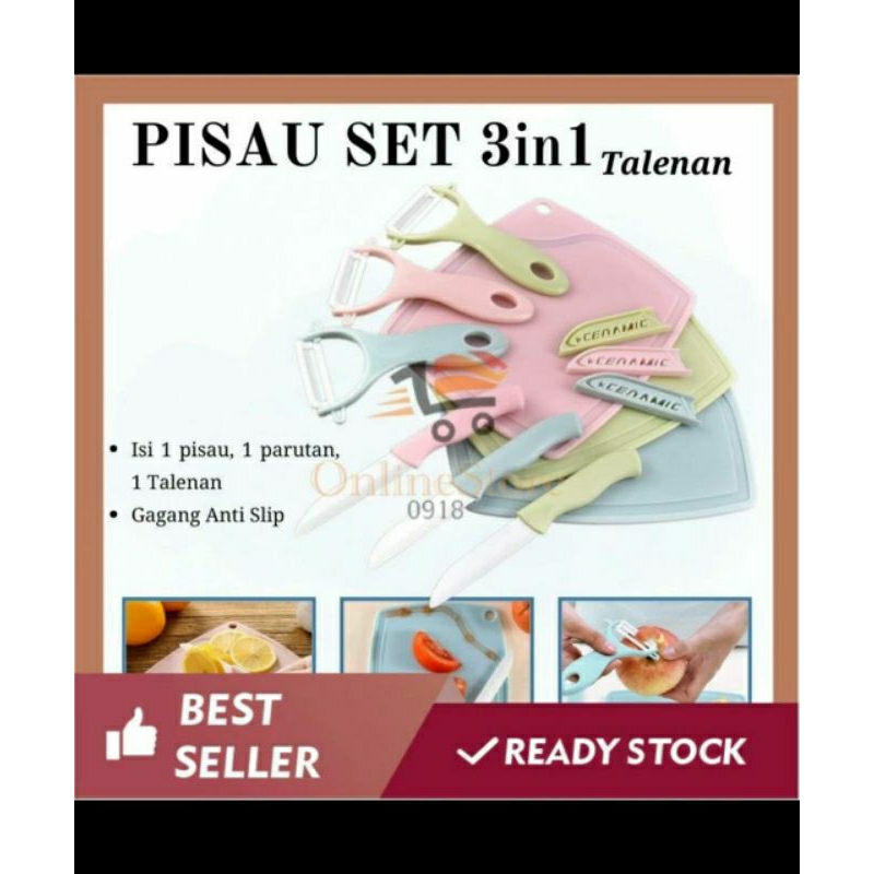Pisau set talenan 3 in 1