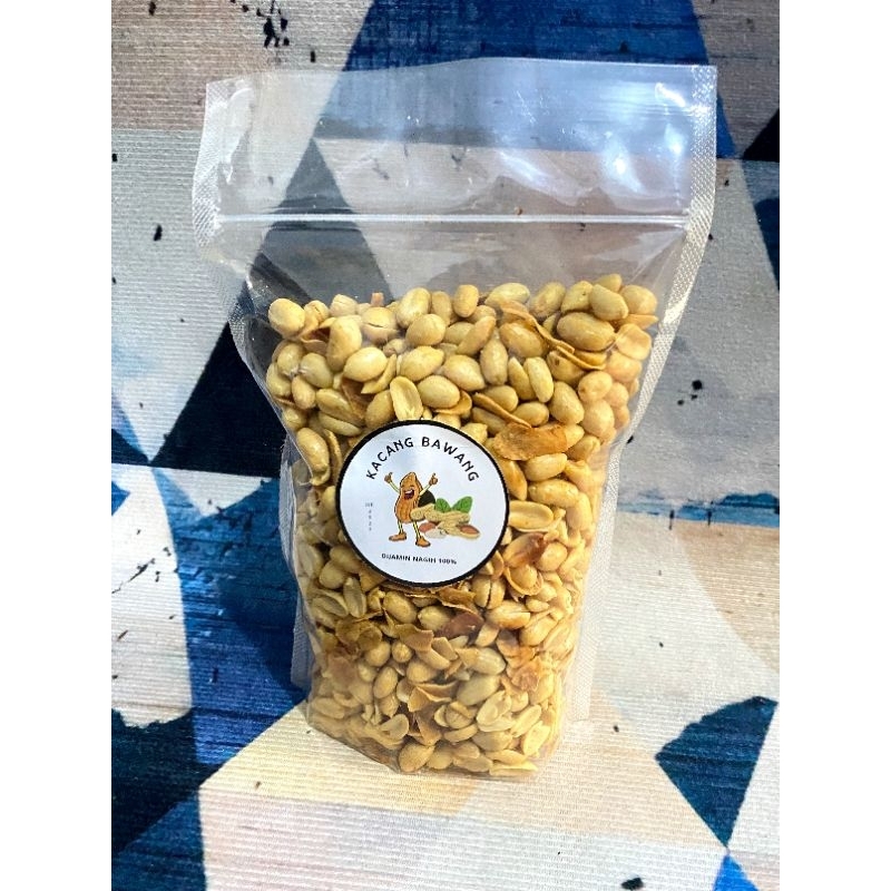 

makanan ringan/kacang bawang super/kacang goreng/kacang gurih 500 gram