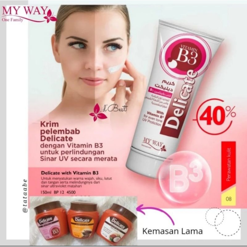 DELICATE B3 MY WAY/STRECHMARK/FLEK HITAM