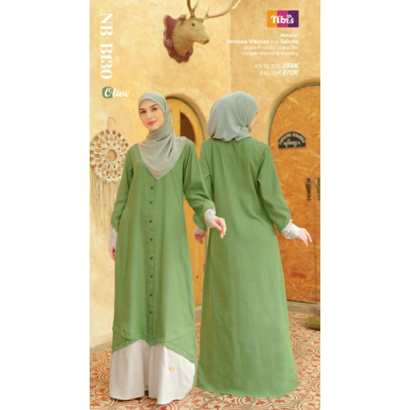 gamis Nibras Terbaru NB B130