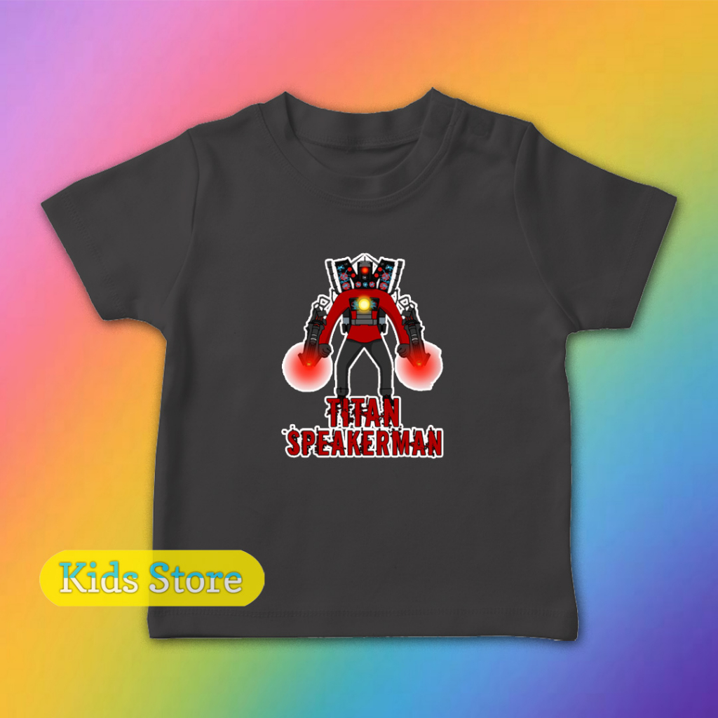 PAKAIAN ANAK BAJU ANAK TITAN SPEAKERMAN 002 KAOS ANAK TITAN SPEAKERMAN