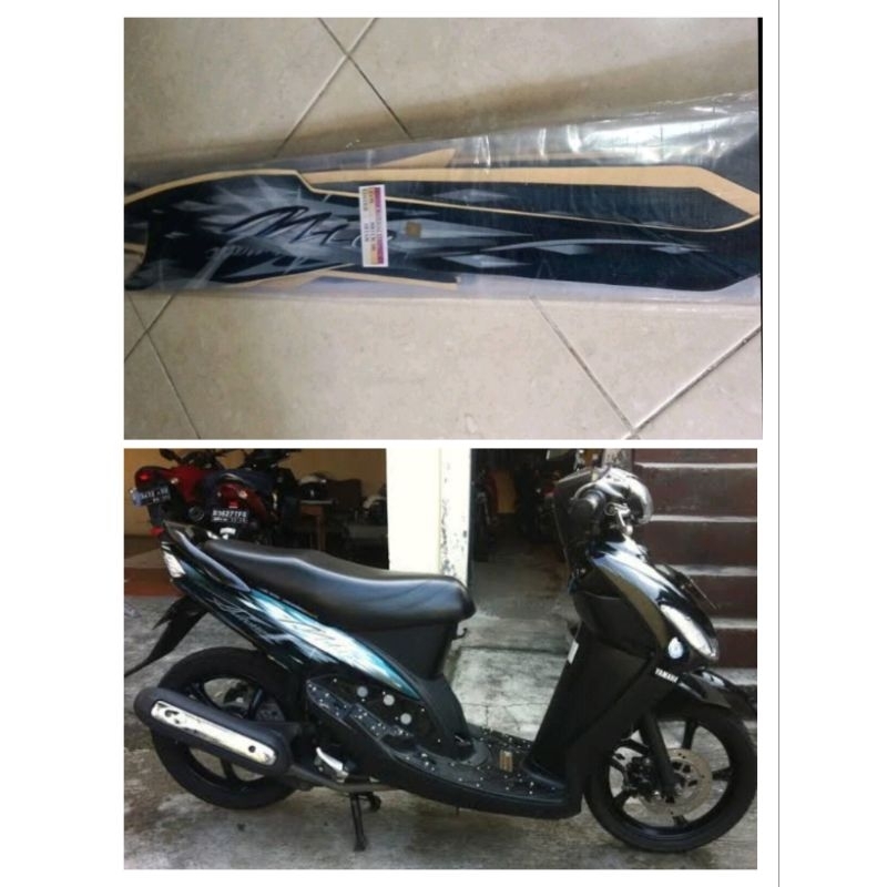 Striping Stiker Yamaha Mio Sporty 2009 Hitam