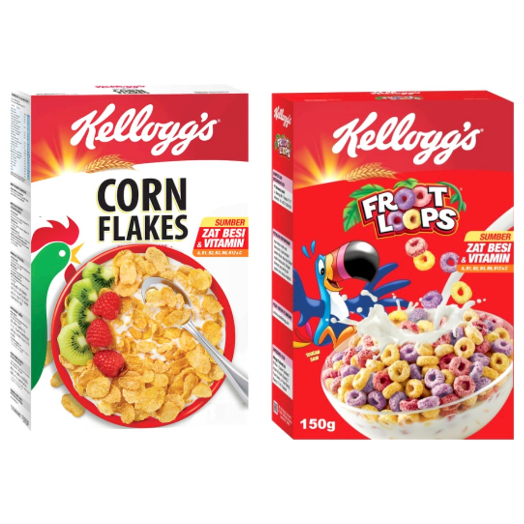 

Kellogg's Corn Flakes / Froot Loop Cereal 150 g