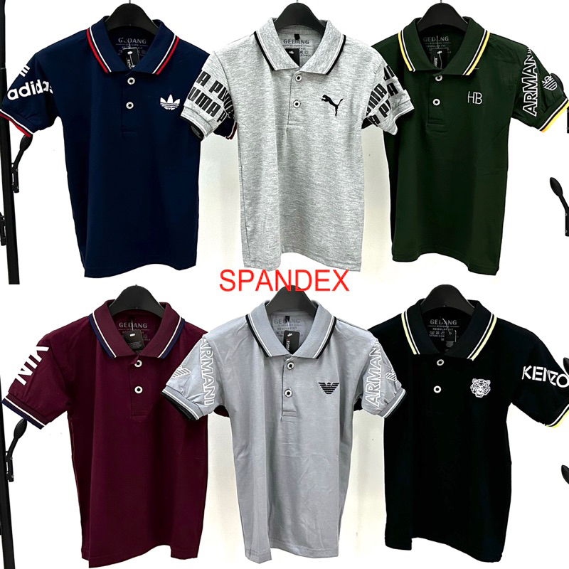 KAOS KERAH ANAK BAHAN SPANDEX KOREA IMPORT