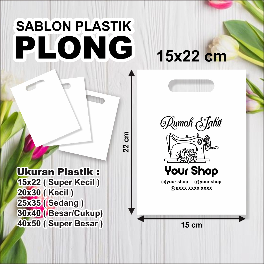 PLASTIK PLONG 15X22