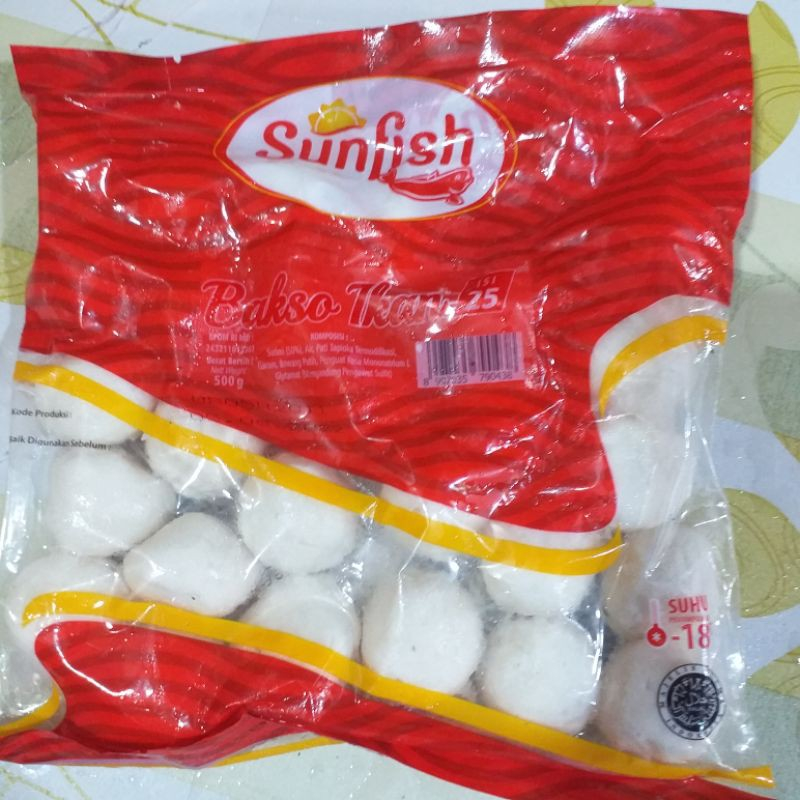 

Sunfish Bakso Ikan 500gr Isi 25pcs