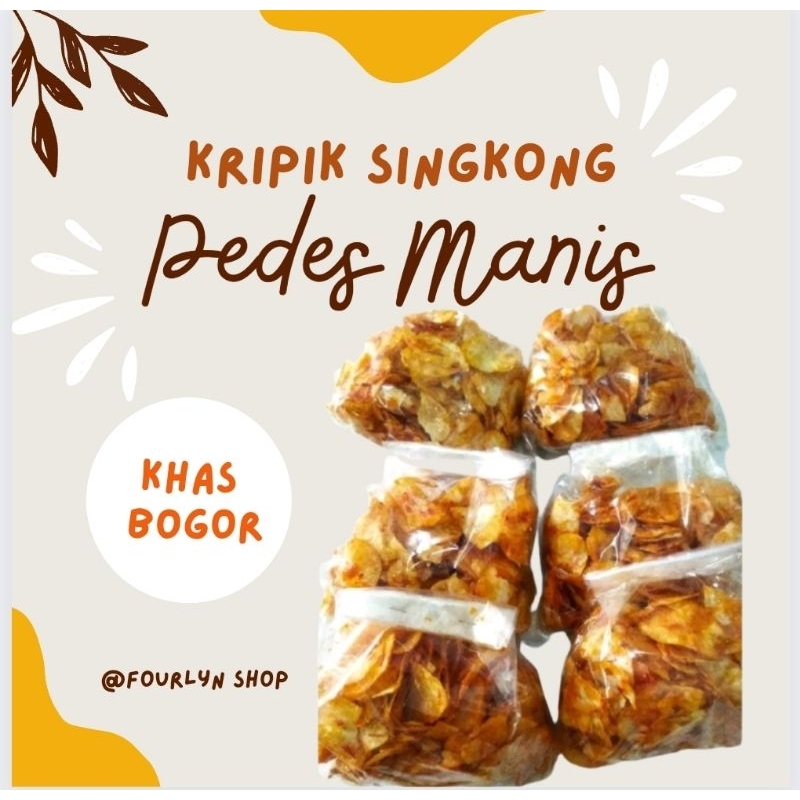 

Kripik Singkong Bogor Pedes Manis 250 gram