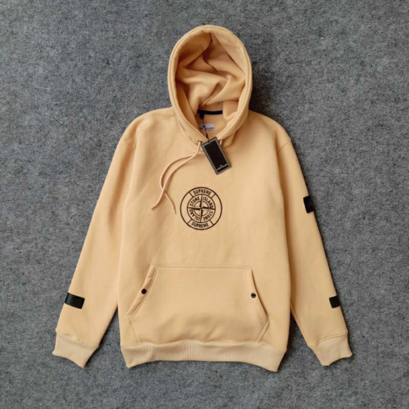 HOODIE STONE ISLAND X SUPREME - Hoodie Pria STONE ISLAND X SUPREME  - Sweater Hoodie STONE ISLAND Te