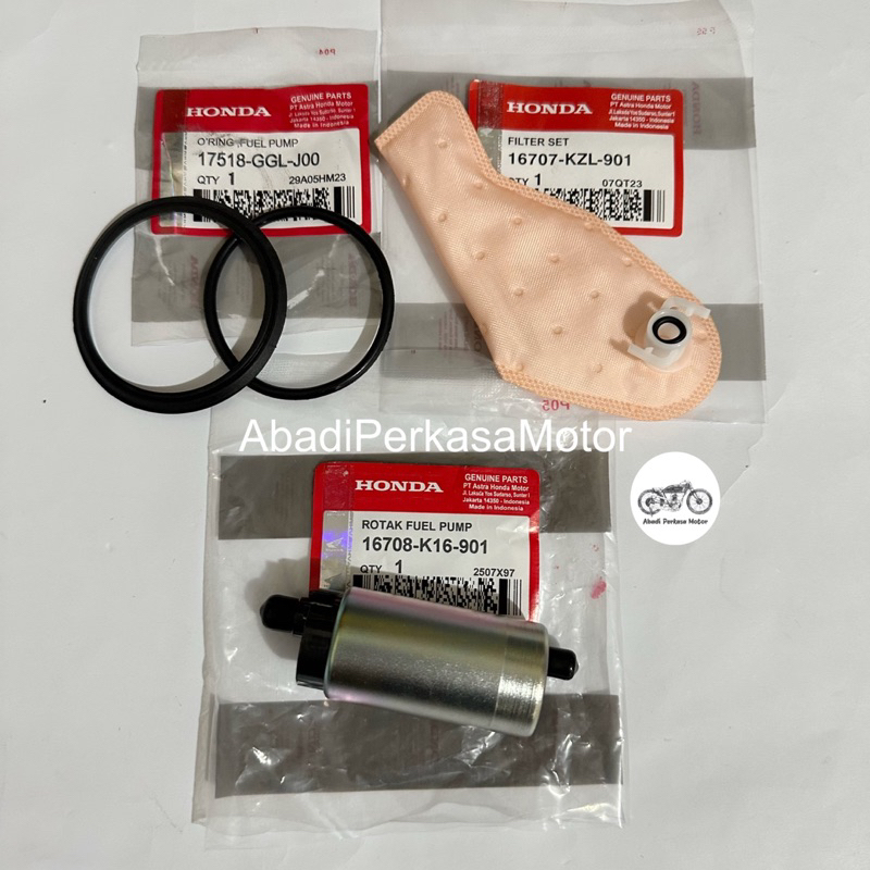 Rotak Dinamo + Filter Fuel Pump + Oring Fuel Pump Honda Beat Fi Beat Esp Scoopy Fi Vario 110 Fi Esp