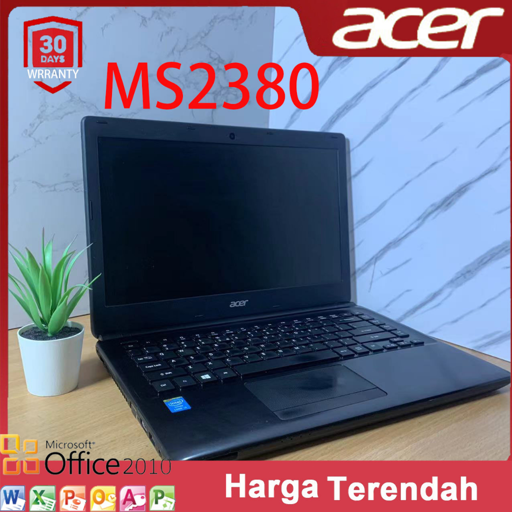 LENOVO/HP acer second laptop MS2380 CORE I3 RAM 8GB SSD 128GB Peningkatan baru laptop Buku kantor bi