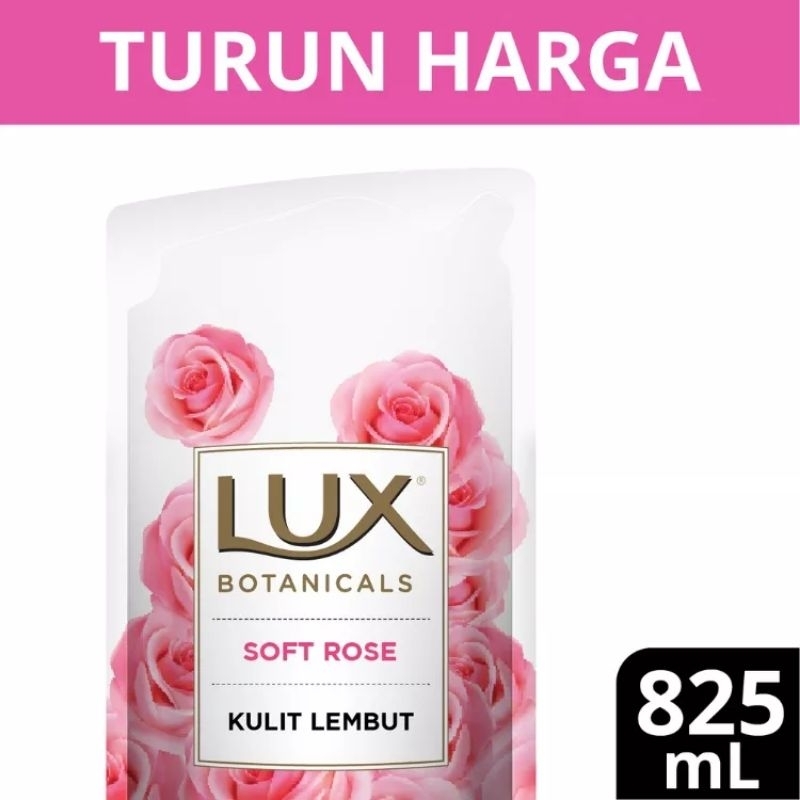 Lux body wash pink 850 ml botanical rose soft sabun mandi cair