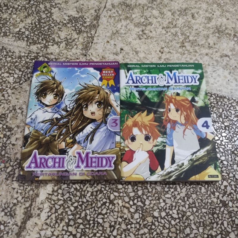 komik edukasi archi & meidy serial misteri ilmu pengetahuan nomor 2,3,4 / yohanes surya, wendy vega 