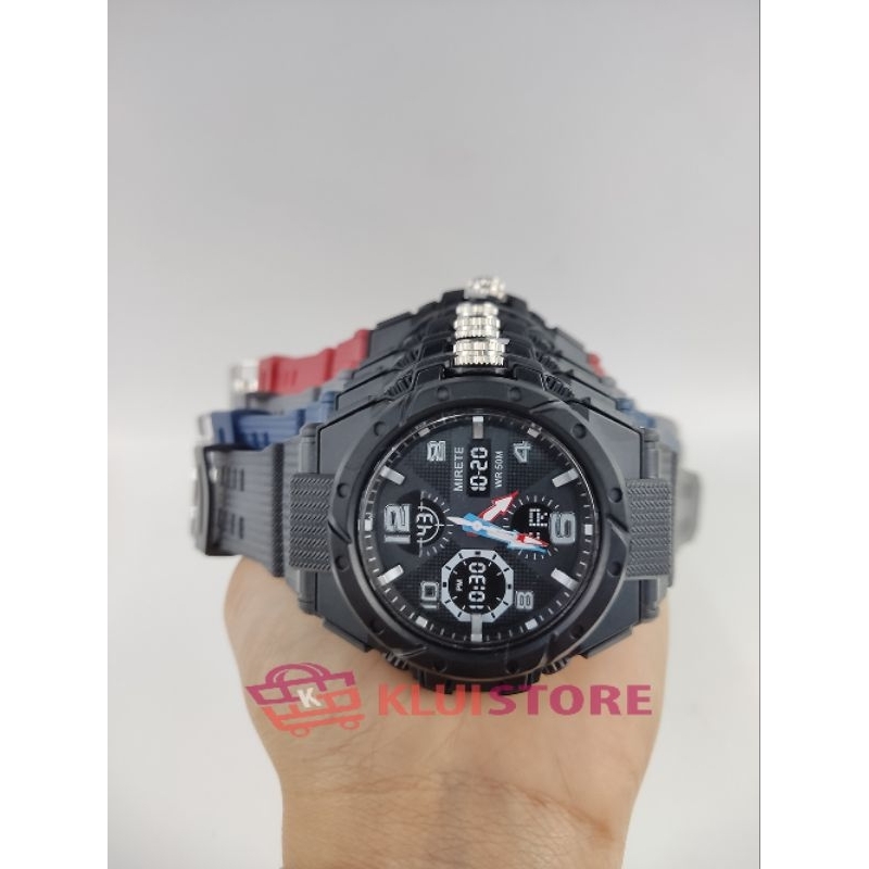 JAM TANGAN MIRETE ORIGINAL SPORT PRIA RUBER