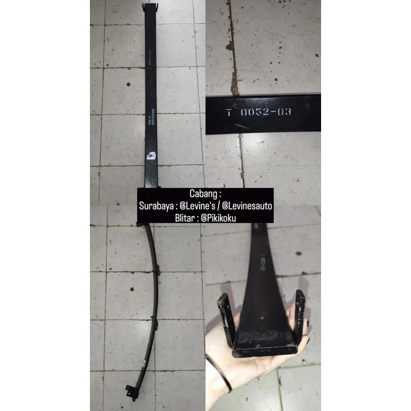 per belakang rino nomer 3 t52-03 merk indospring / per induk belakang rino nomer 3 / per daun rino b