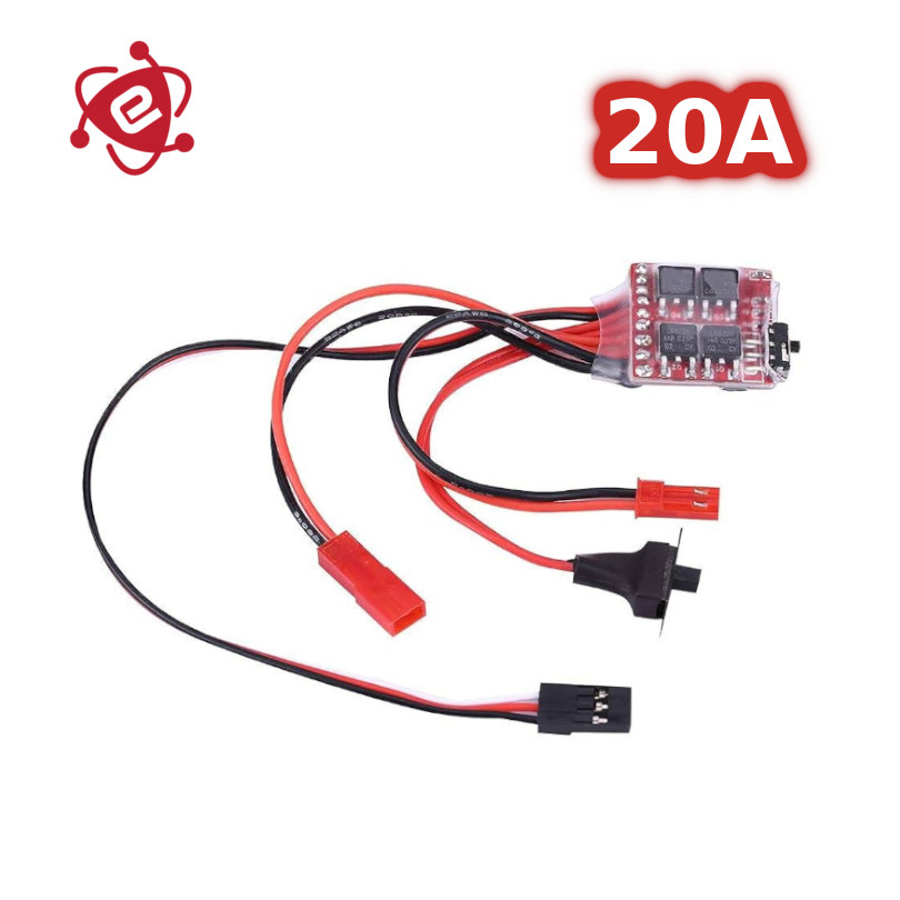 Mini ESC Brushed 30A 20A 10A with Brake Car Boat Tank Train